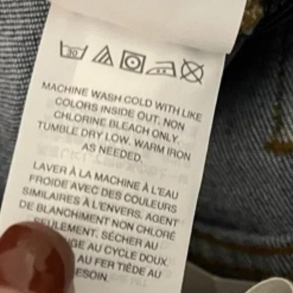 Madewell Size 24 The High Rise Slim Distressed Raw Hem Boyfriend Jeans N… - Picture 8 of 10